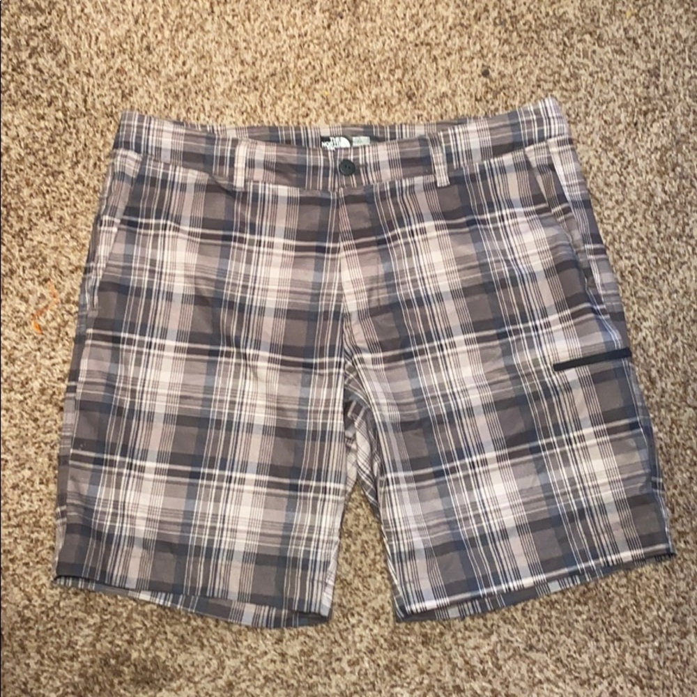 Men’s North Face Plaid Shorts